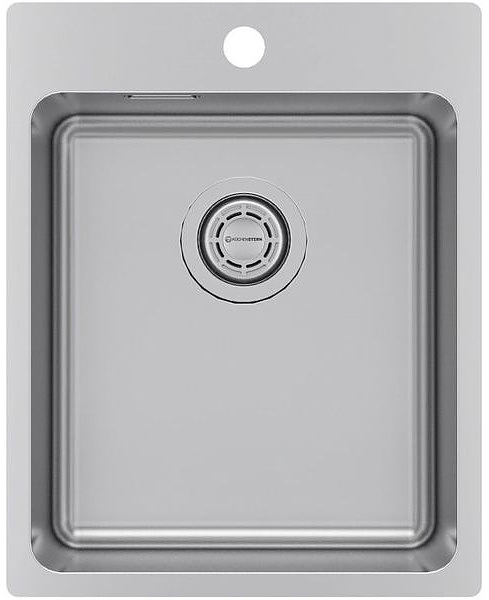 Кухонная мойка KUCHENSTERN 555SS50 HERD 40 AISI 304 400х500х200 мм нержавеющая сталь