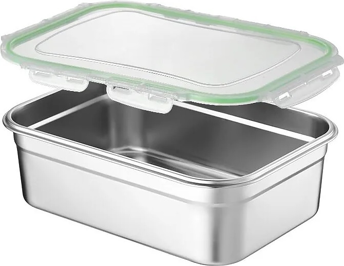 Контейнер для хранения продуктов Restopit тр010 10 л 40х28,5 см h=12 см (нерж. сталь) с герметичной крышкой (пластик)