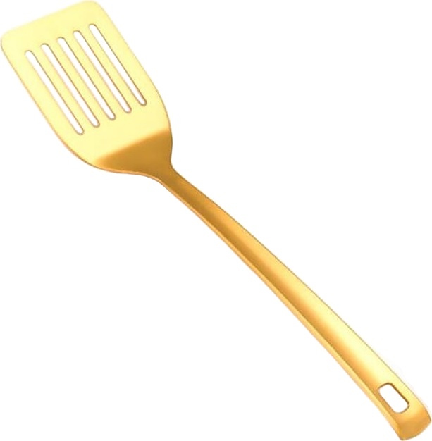 Лопатка сервировочная P.L. Proff Cuisine EBUA-08G / Djeni Blunt Square Tip l=28 см (нерж. cталь с PVD покрытием) золото