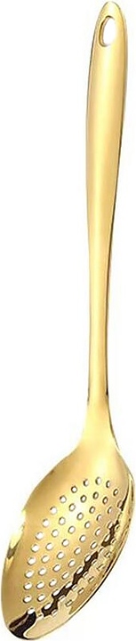 Ложка гарнирная P.L. Proff Cuisine EBUB-06G /DJENI Oval Tip l=27 см перфорированная (нерж. cталь с PVD покрытием) золото