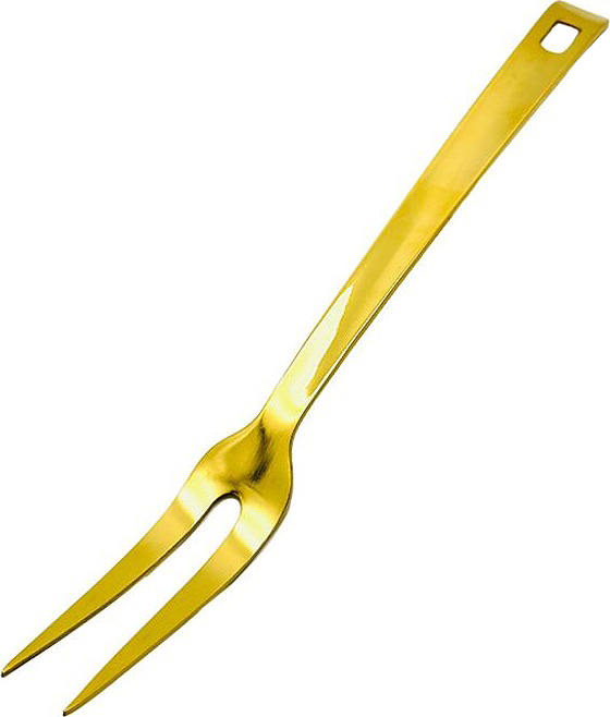 Вилка поварская для мяса P.L. Proff Cuisine EBUA-10G / Djeni Square Tip l=27,5 см (нерж. cталь с PVD покрытием) золото