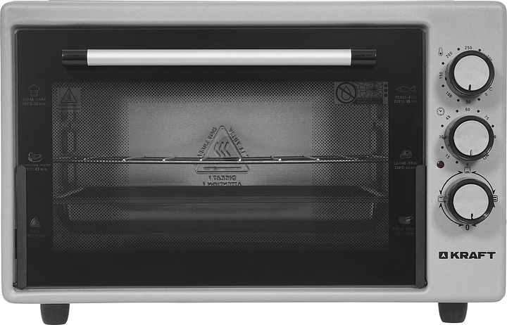 Мини-печь Kraft KF-MO 3800 GR серая