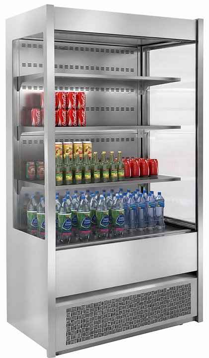 Горка холодильная HICOLD RDM 110/7 20PRO 1200х700х2000 мм, нержавеющая сталь