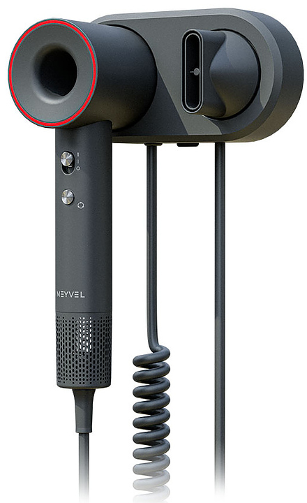 Фен настенный MEYVEL MF11-1600 (Gray) 1600 Вт серый