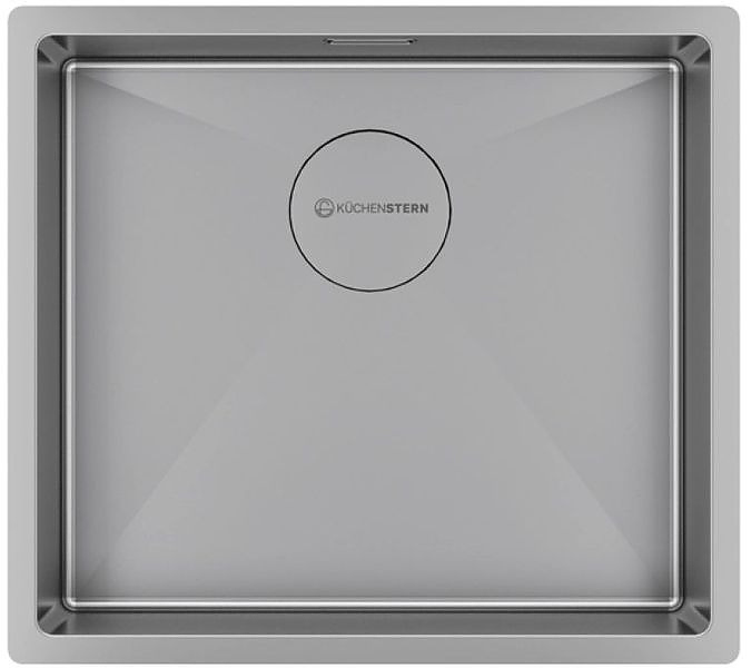 Кухонная мойка KUCHENSTERN 501SS50 KRAFT 50 AISI 304 490х440х200 мм нержавеющая сталь