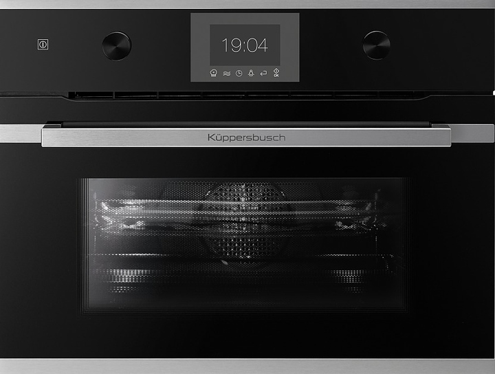 Духовой шкаф Kuppersbusch CBM 6350.0 S1 Stainless Steel с микроволнами, компактный