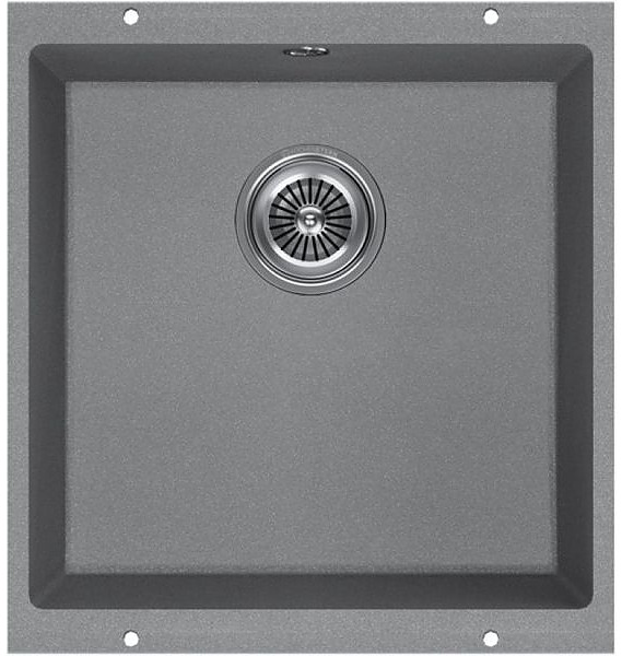 Кухонная мойка KUCHENSTERN 100TN10 UNDER 50 Ku-Granit 430х460х190 мм титан