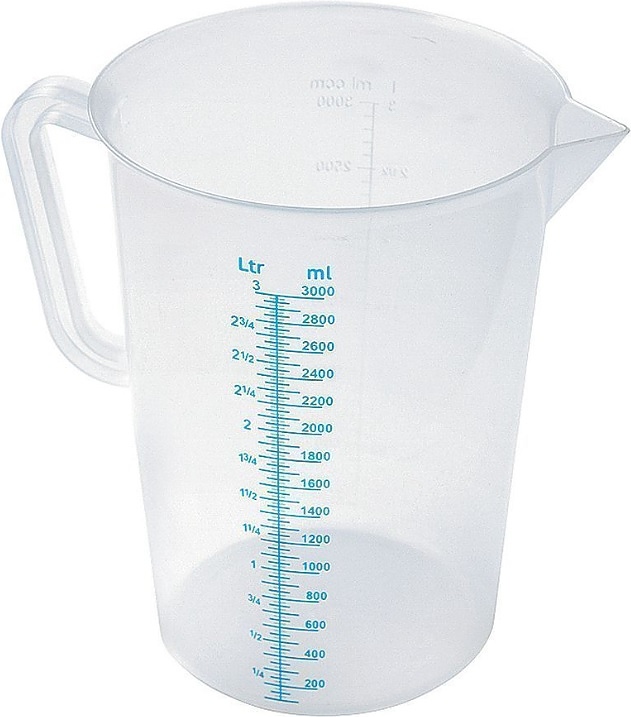 Кувшин мерный Restopit рп206 3000 мл (пластик) с цветной шкалой
