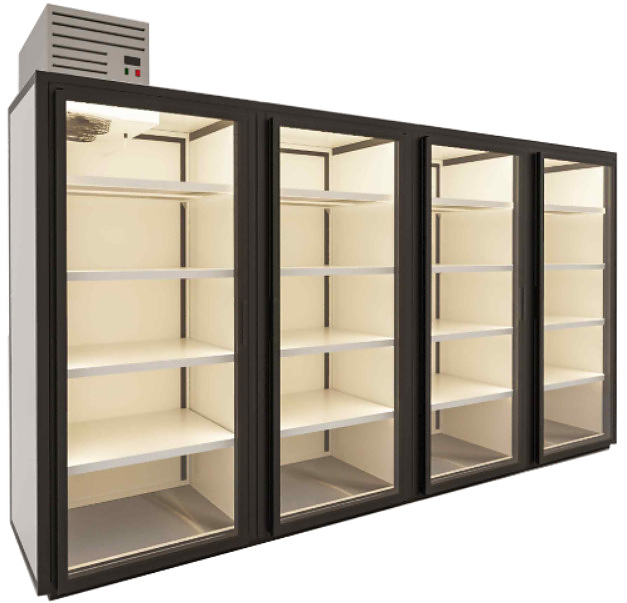 Шкаф холодильный Berk ШХС-3.6 стекло, подсветка (модель №25)