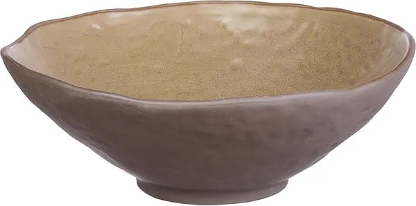 Салатник Kunstwerk Grasp 20730/brown 870 мл d=22 см h=7,6 см (керамика) коричневый