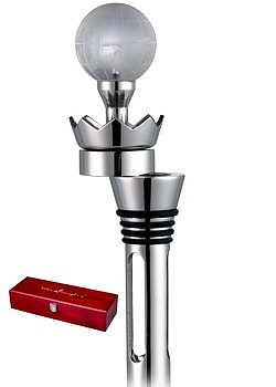 Винный скипетр WineSceptre Crystal World Globe