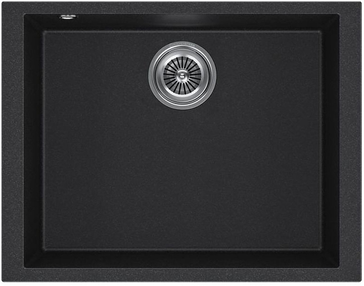 Кухонная мойка KUCHENSTERN 201AN20 SUB 60 α-Granit 560х435х200 мм антрацит