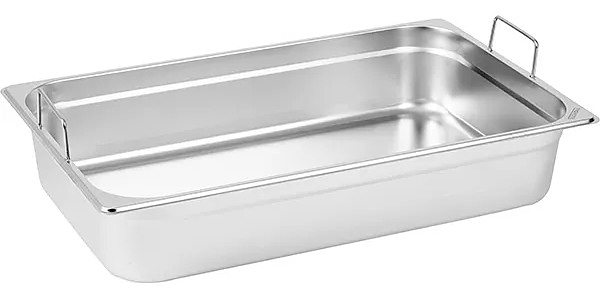 Гастроемкость ProHotel 1/1X10CM-HANDLE GN 1/1-100 10 л (530х325х100 мм) нержавеющая сталь, металлический