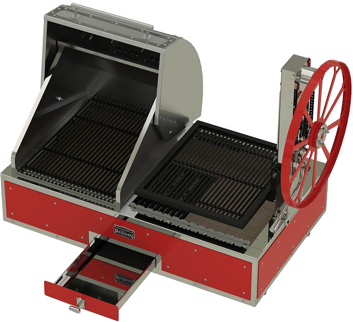 Гриль угольный GRILLVETT CORVETTE MS (красный)