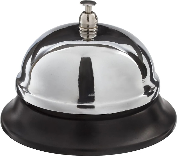 Звонок барный Restopit бк069 d=8,5 см h=5,5 см хромированный