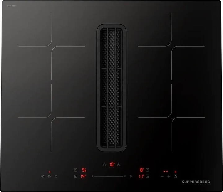 Варочная панель индукционная Kuppersberg IHI 690 с вытяжкой черная