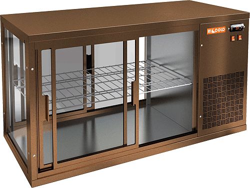 Витрина холодильная HICOLD VRL T 1100 R Bronze