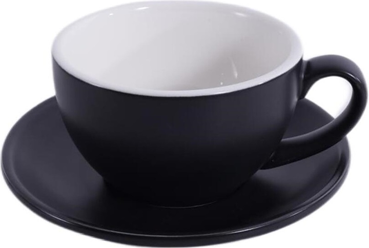 Чайная пара P.L. Barbossa Barista S0120-300-matte black 320 мл (фарфор) черная матовая