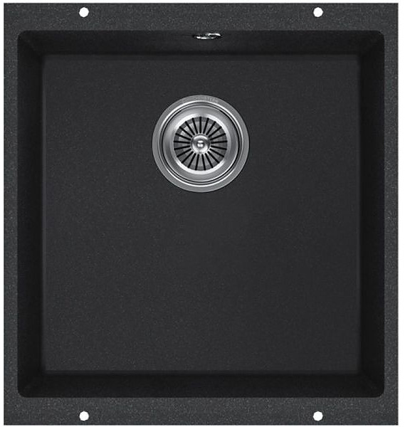 Кухонная мойка KUCHENSTERN 100AN10 UNDER 50 Ku-Granit 430х460х190 мм антрацит