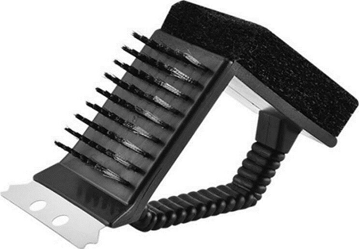 Щетка для чистки гриля P.L. Proff Cuisine 81222718 "Три в одном" 6,4х7,8х15 см (пластик) с металлической щетиной и скребком