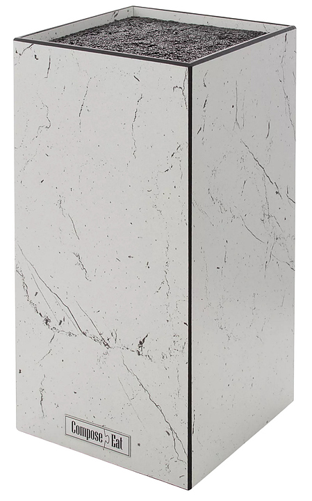 Подставка для кухонных ножей ComposeEat Elegance PDN113028OA4 11х11х24 см, мрамор Бьянко