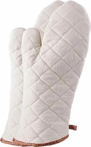 Рукавицы пекарские Restopit рп81 l=33 см (хлопок / синтепон) серые (1 пара)