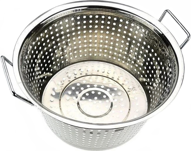 Дуршлаг Restopit рп493 Профи 10 л d=34 см (нерж. сталь) с отверстиями 7 мм