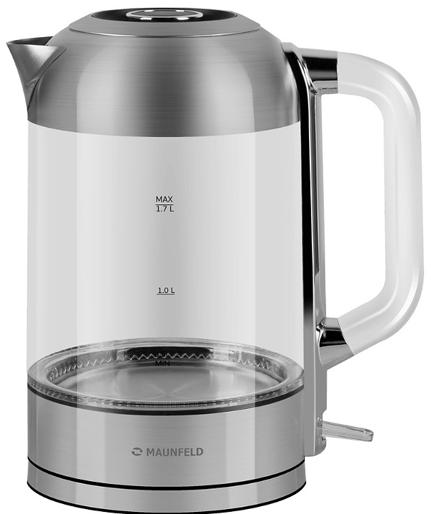 Чайник Maunfeld MGK6709S 1.7 л 2200 Вт прозрачный, нержавеющая сталь