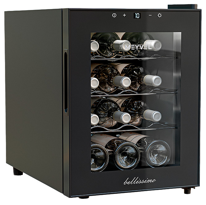 Винный шкаф MEYVEL MV12-TBF1 33 л 340х510х468 мм черный