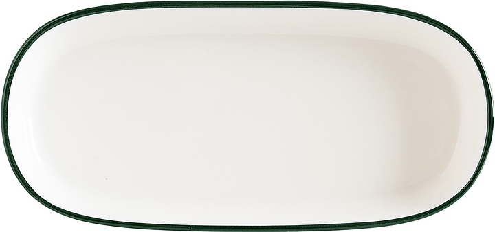 Блюдо сервировочное Bonna Linea LNEGRGRM24OKY 24х14 см (фарфор) овальное зеленое