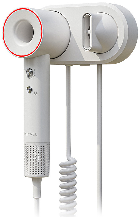 Фен настенный MEYVEL MF11-1600 (White) 1600 Вт белый