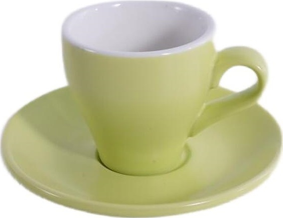 Кофейная пара P.L. Barbossa Barista S0117-matte fruit green 100 мл (фарфор) светло-зеленая матовая