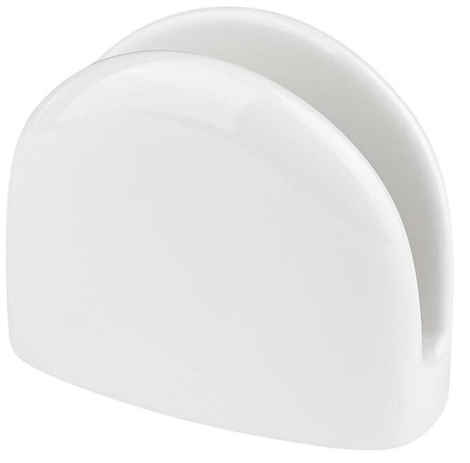 Салфетница Noble Fine Plus 091929А 10х4.8 см h 8.4 см, белый