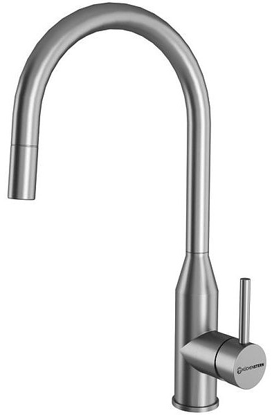 Смеситель для кухни KUCHENSTERN 409SS40 TIDA-S нержавеющая сталь