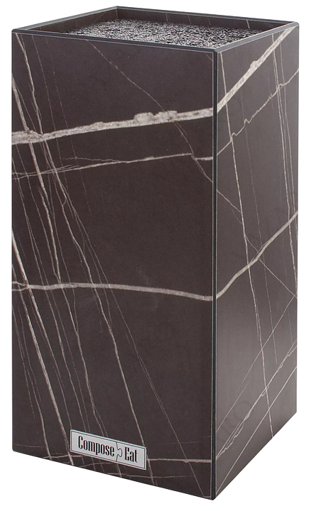 Подставка для кухонных ножей ComposeEat Elegance PDN113079OA4 11х11х24 см, мрамор Сахара Brown