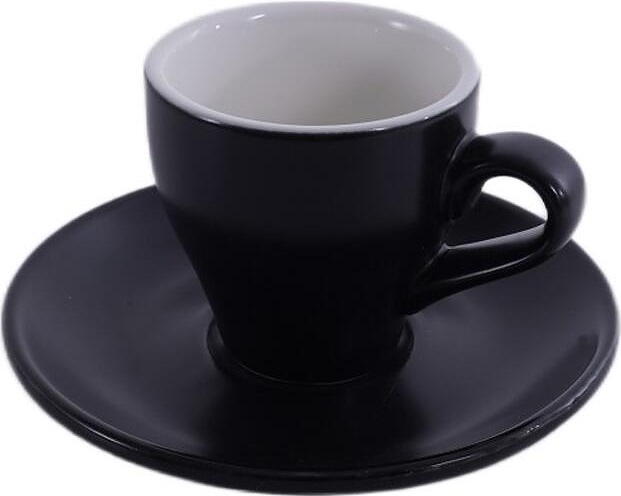Кофейная пара P.L. Barbossa Barista S0117-matte black 100 мл (фарфор) черная матовая