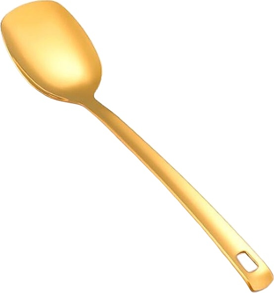 Ложка гарнирная P.L. Proff Cuisine EBUA-05G / Djeni Blunt Square Tip l=26 (нерж. cталь с PVD покрытием) золото