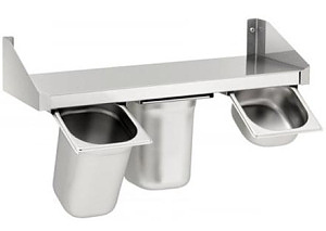 Полка кухонная Assum Премиум ПГ-П-5,4/3,3 540х330х40 мм нержавеющая сталь