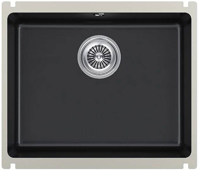 Кухонная мойка KUCHENSTERN 301KB30 SUBKERAM 60 KeraPlus 543х456х185 мм черный