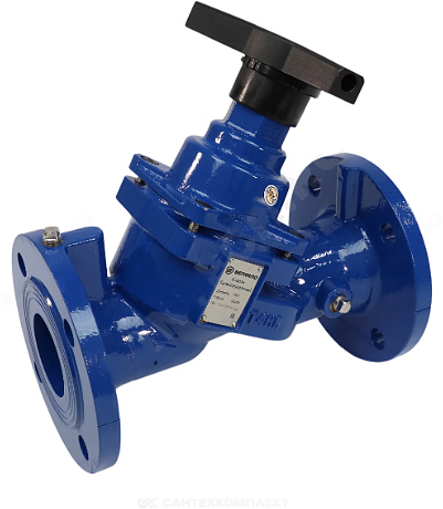 Клапан балансировочный ручной Benarmo чугун 3080H Ду 150 Ру16 с измерительными ниппелями