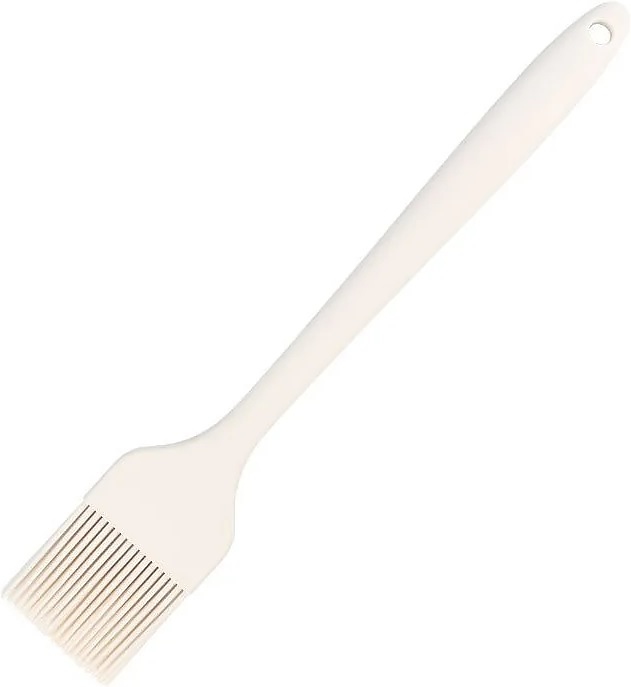 Кисть кондитерская Restopit рп505 l=25 см с щетиной 4х4 см (силикон) и пластиковой  рукояткой