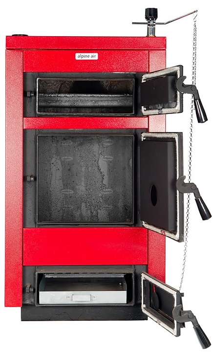 Стальной твердотопливный котел отопления Alpine Air ASFB 45