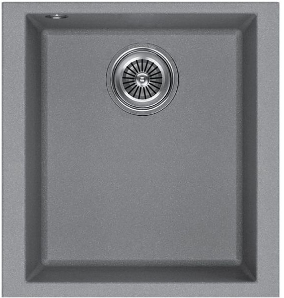 Кухонная мойка KUCHENSTERN 200TN20 SUB 45 α-Granit 410х435х200 мм титан
