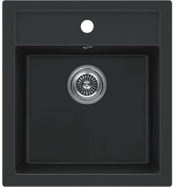 Кухонная мойка KUCHENSTERN 104BL10 TOP 45 Ku-Granit 465х505х210 мм черный