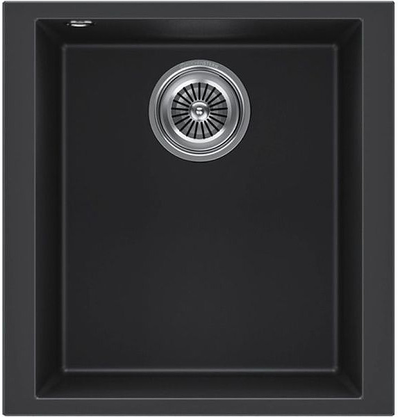 Кухонная мойка KUCHENSTERN 200BL20 SUB 45 α-Granit 410х435х200 мм черный