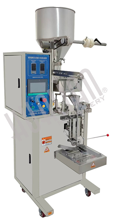 Фасовочно-упаковочная машина Hualian DXDK-320RH-E (нерж., стик 17х110 мм, 4.6-8 мл, W пленки 42 мм, зубч. нож.)