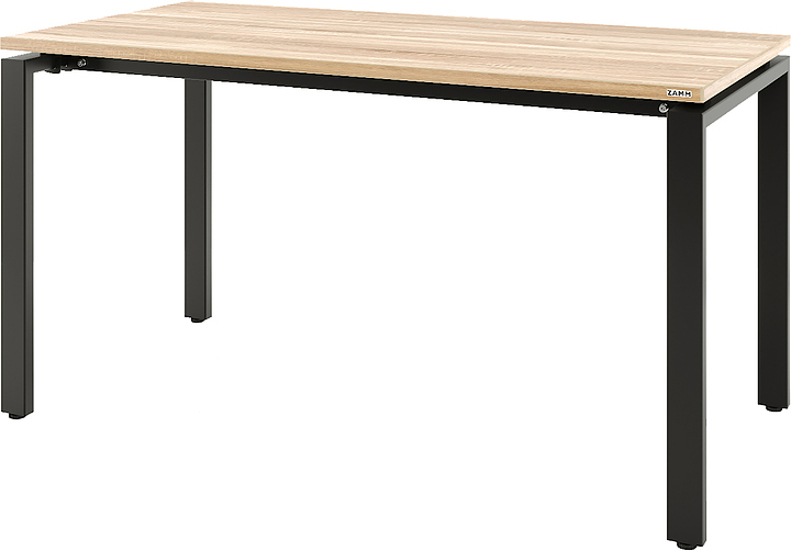 Стол офисный прямой ZAMM Формат 60х30 ТР 1600х600, дуб бардолино/черный муар