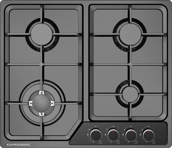 Варочная панель газовая Kuppersberg FS 60 B черная эмаль