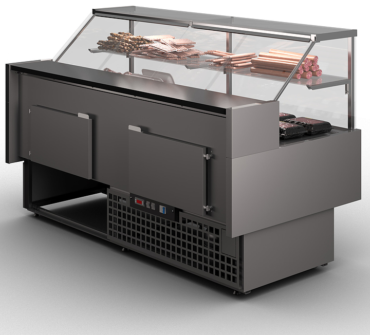 Витрина холодильная угловая ENTECO MASTER КАМА УВ 90 BC