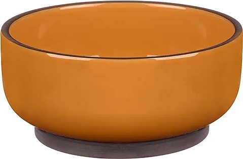 Салатник Kunstwerk Bliss CHB6193-J18 600 мл d=14 см h=6,5 см (фарфор) оранжевый